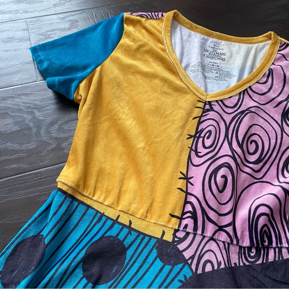 The Nightmare Before Christmas Sally Velvety Costume Dress - Picture 3 of 9